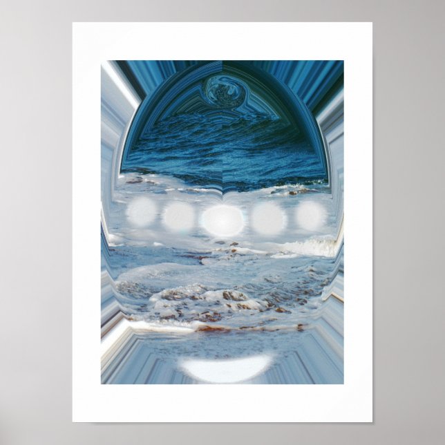 Water spirits in a droplet poster (Front)