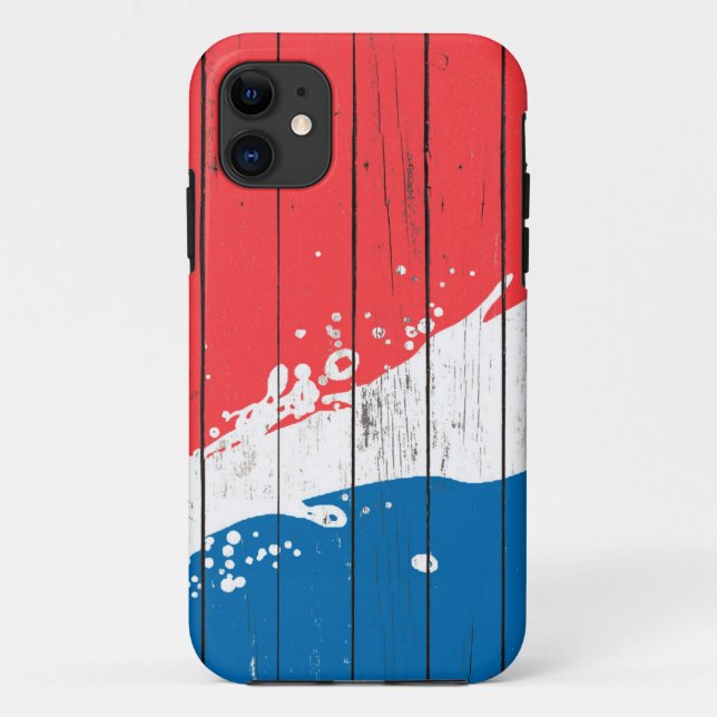 Water Splash Art On Wooden Pattern,Wood Pattern Case-Mate iPhone Case (Back)