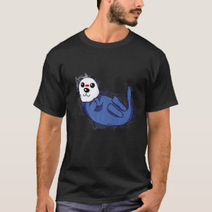 Water Splash Cute Sea Otter T-Shirt