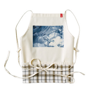 Water splash macro zazzle HEART apron