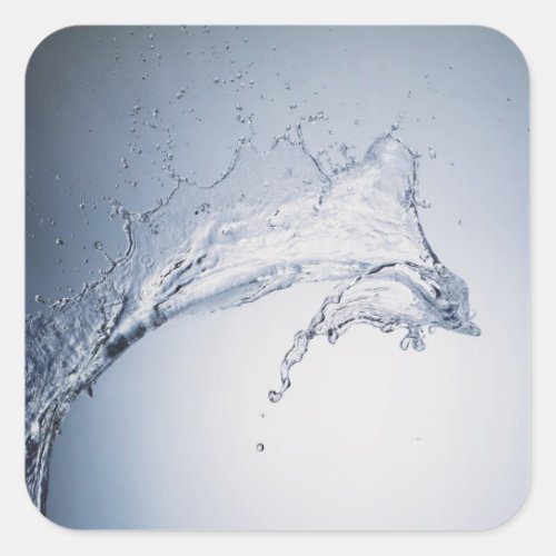 Water Splash Square Sticker