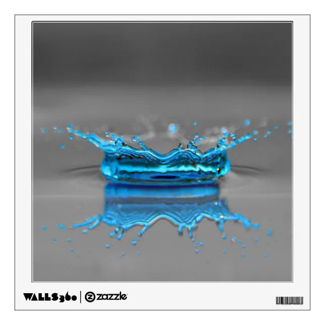 Water Splash Wall Decal | Zazzle