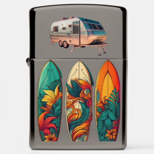 Water Splash Zippo Lighter (Front)