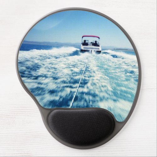 Water Sports Speed Boat Action Photo Gel Mouse Pad