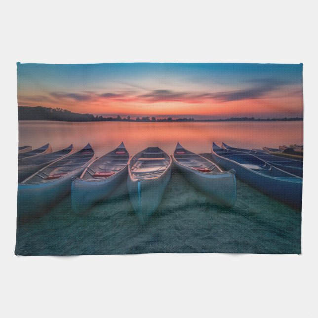 Water | St. Louis Missouri Bay Kitchen Towel (Horizontal)
