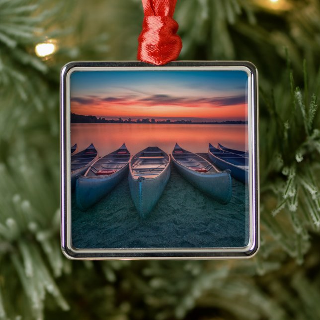 Water | St. Louis Missouri Bay Metal Ornament (Tree)