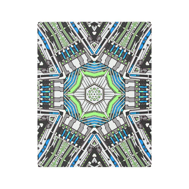 Water Star Reactor Metal Print (Front)