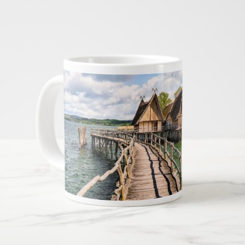 Water  Stilt Houses Over the Water Giant Coffee Mug
