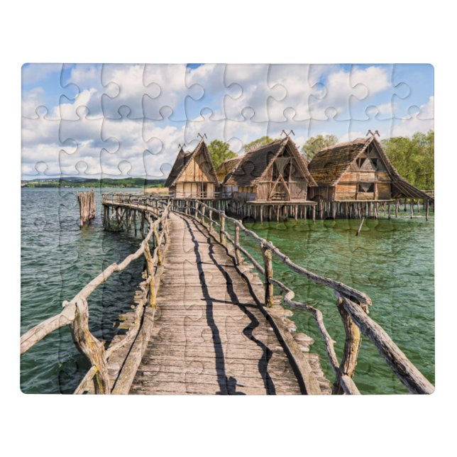 Water | Stilt Houses Over the Water Jigsaw Puzzle (Puzzle Horizontal)