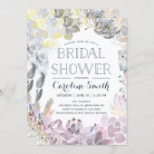 Water Succulents | Bridal Shower Invitation (Front/Back)
