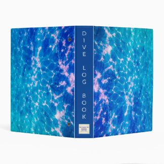 Water Surface Pattern DIVE LOGBOOK Mini Binder