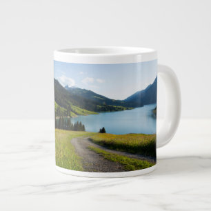 Water   Swiss Alps Footpath Giant Coffee Mug