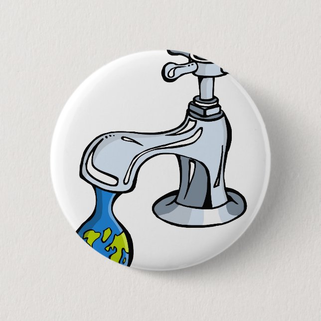 Water: take carea about ou limited resources. button (Front)