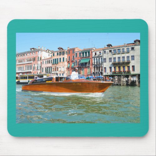 Water taxi in Venice Mouse Pad