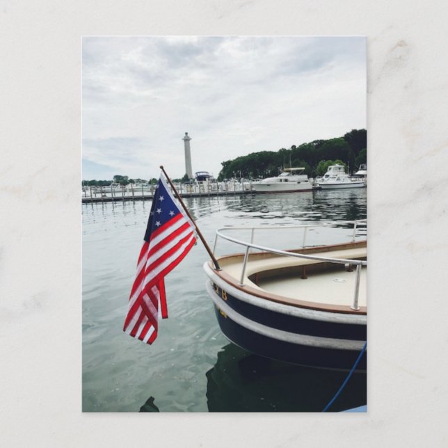 "Water Taxi on Put-in-Bay" Postcard (Front)