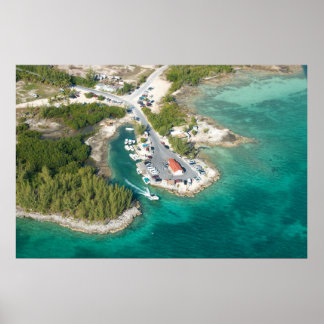 Water Taxi to Harbour Island, Bahamas Poster