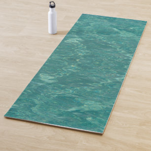 Water textures of Caribbean Sea Yoga Mat
