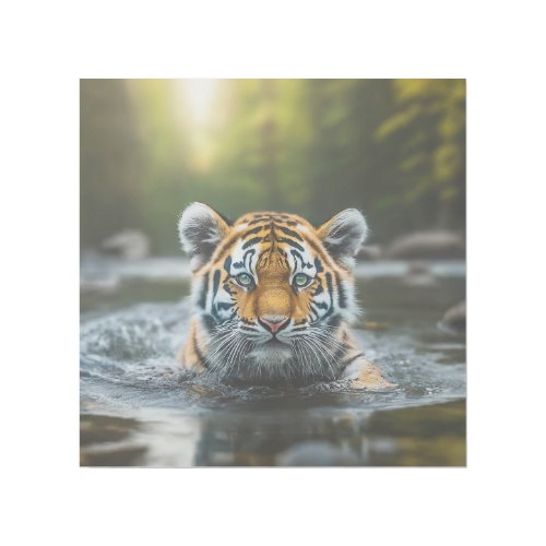 Water Tiger A Majestic Predator Gallery Wrap
