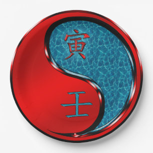 Water Tiger Paper Plates