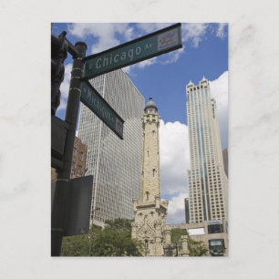 Water Tower, Chicago, Illinois, USA Postcard