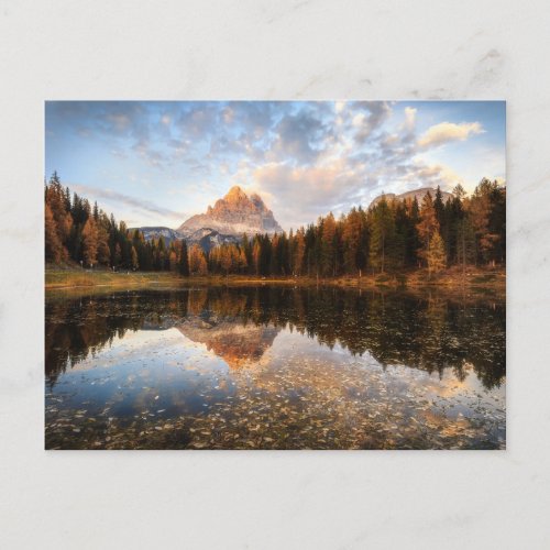 Water  Tre Cime Di Lavaredo Italy Postcard