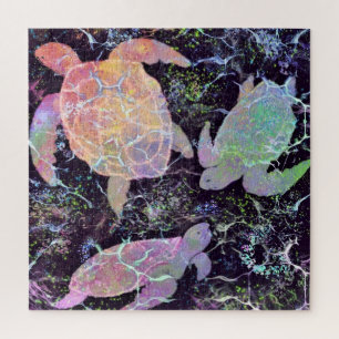 Water Turtles Puzzle - Painting