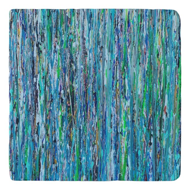 Water Under the Bridge Marble Trivet (Front)