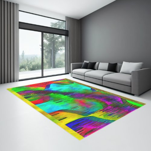 Water Wall 12 x 9 Indoor Area Rug