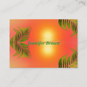 Water Wave Reflection Business Card
