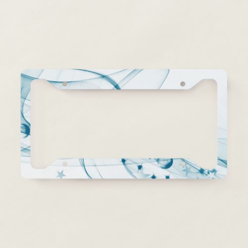 Water Waves  Bubbles License Plate Frame