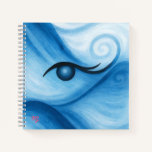 Water waves watercolor notebook