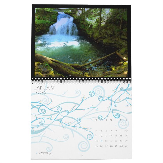 Water ways of the Northwest Calendar (Jan 2026)