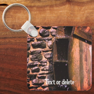 Water Wheel Nature Personalized Keychain