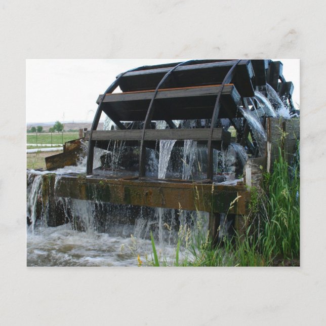 Water Wheels of the West Postcard (Front)
