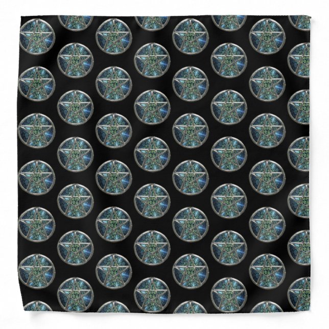 Water Wiccan Pentagram Pentacle Bandana (Front)