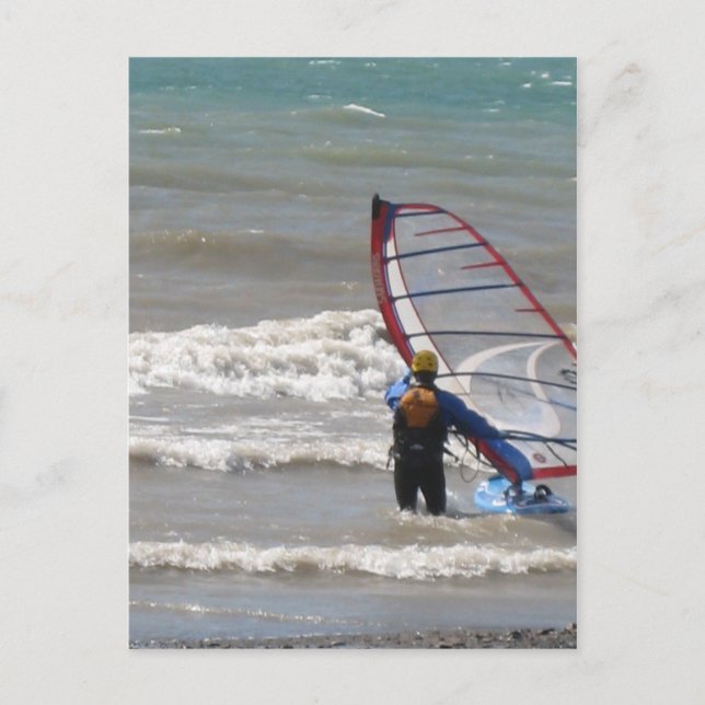 water-wind surfing postcard (Front)