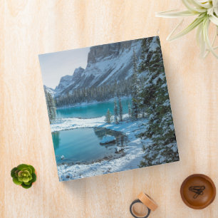 Water Winter Jasper National Park, Canada 3 Ring Binder