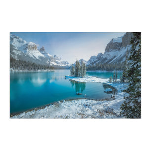 Water Winter Jasper National Park, Canada Acrylic Print