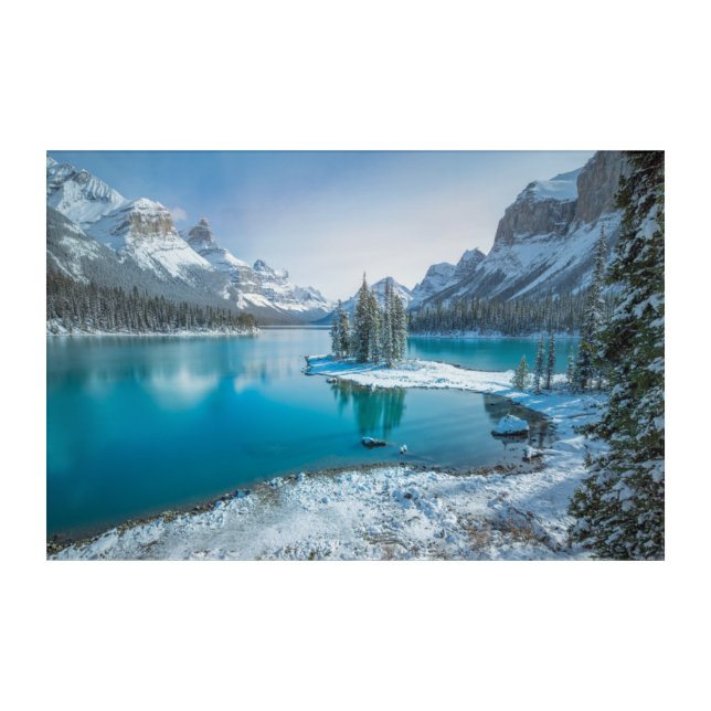 Water | Winter Jasper National Park, Canada Acrylic Print (Front)
