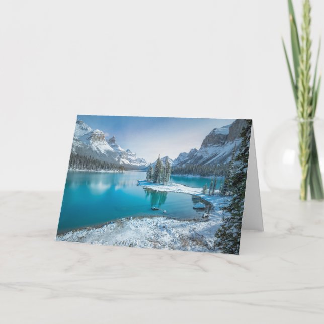 Water | Winter Jasper National Park, Canada Card (Front)