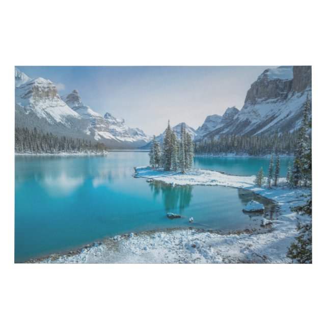 Water | Winter Jasper National Park, Canada Faux Canvas Print (Front)