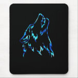 water wolf mouse pad<br><div class="desc">water wolf</div>
