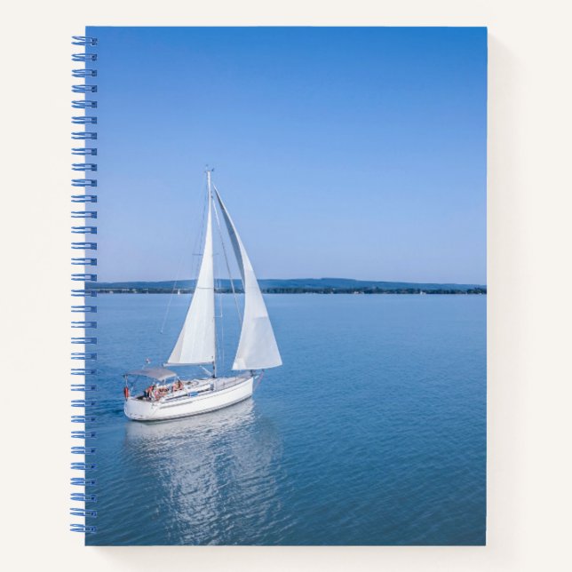 Water | Yacht at Lake Balaton Lake Hungary Notebook (Front)