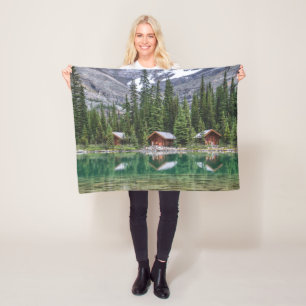 Water   Yoho National Park Canada Fleece Blanket