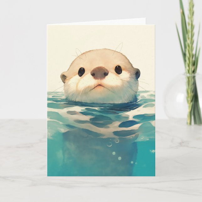 Water You Doing Otter? Card (Front)