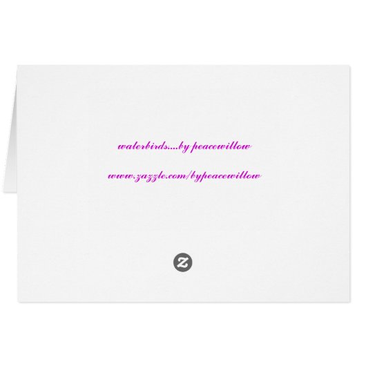 waterbirds....by peacewillow (Back Horizontal)