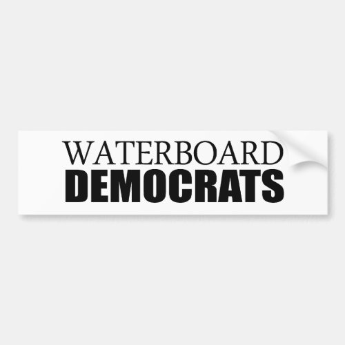 Waterboard Democrats Bumper Sticker