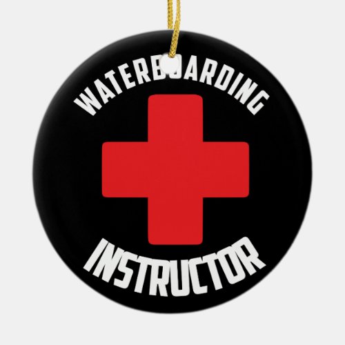 Waterboarding Instructor Ceramic Ornament