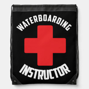 Waterboarding Instructor Drawstring Bag