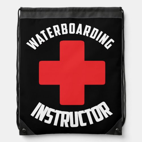Waterboarding Instructor Drawstring Bag